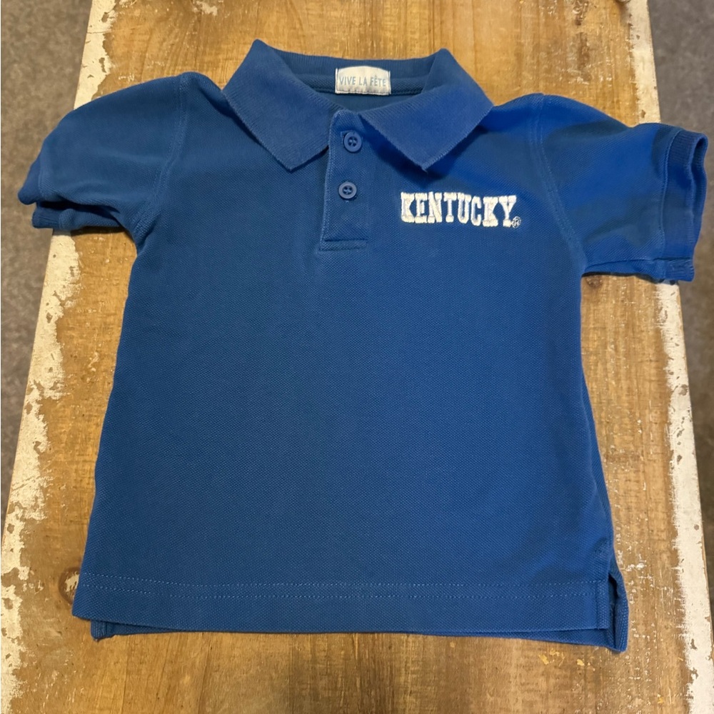 Blue Kentucky Wildcats Polo collared shirt 24m 24 months Baby Boy Girl UK